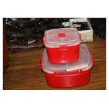 2 PLASTIC FOOD CONTAINERS