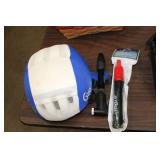 BICYCLE HELMET & 2 PUMPS
