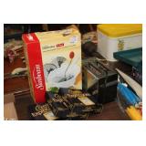 2 QUART FOOD MILL & 12 CORELLE SAUCERS