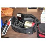 NIKON CAMERA & CANON SPEED LIGHT & CASE