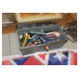 16" PLASTIC TOOLBOX OF TOOLS