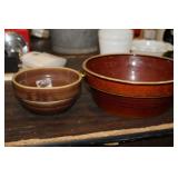 2 CROCK BOWLS