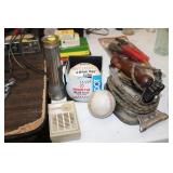 BASEBALL,IRON,TRANSISTER RADIO,ETC