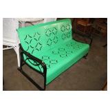 GREEN PATIO METAL SOFA
