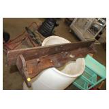 WOODEN WALL SHELF/HANGER