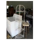 VINTAGE METAL CORNER SHELT 63" TALL
