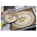 STAFFORDSHIRE BOWL & PLATTER