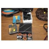 VARIOUS MEDALLIONS, BLOOD PRESSURE CUFF, & MISC