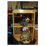 WOODEN SHELF, MOTION LIGHT, LIGHT FIXTURE