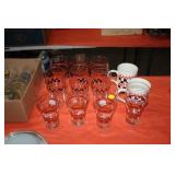 VARIOUS COCA COLA GLASSES & CUPS