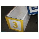 TOY CHEST LIDS NEED REPAIR 21X42X22 TALL