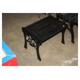 METAL HEAVY SMALL PATIO SIDE TABLE