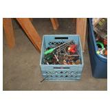 MILK CRATE OF MISC TOOLS