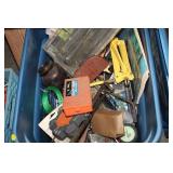 LARGE TOTE WITH LID OF TOOLS, MISC