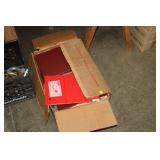 BOX OF BINDERS BOOKHOLDER