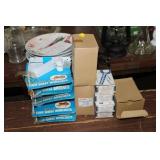 VARIOUS HARDWARE, SHELF BRACKETS, UBOLTS ETC