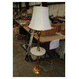 FLOOR LAMP WITH MARBLE SHELF