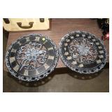 2 14 INCH DECOR CLOCKS