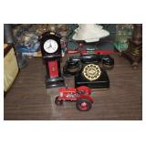 10 IN CLOCK, TRACTOR . & TELEPHONE