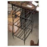 LONGABERGER WROUGHT IRON BIN BASKET STAND 34 IN