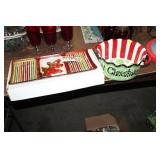 MERRY CHRISTMAS BOWL FALL SERVING TRAY