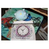 PIGGY BANK AND CLOCK , ETC