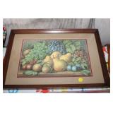 FRAMED FRUIT PRINT 13X19