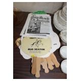 VARIOUS HAND FANS & MAGAZINES