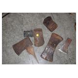 VARIOUS AXE HEADS