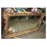 LARGE FRAMED MIRROR 34 X 57