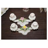 PAIR OF DOUBLE CANDLEHOLDERS