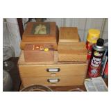 VARIOUS WOODEN BOXES