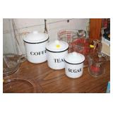 3 PIECE METAL CANISTER SET