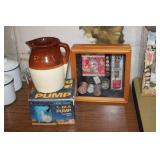 AIR PUMP PITCHER AND SEWING NOTION DISPLAY BOX