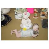 AUSTIN SCULPTURE "THE READER" & CHILD FIGURE