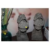 2 DECORATIVE DOG FIGURES,18 " TALL