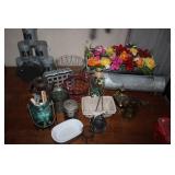 LOT OF VARIOUS DECOR,PLANTERS,ETC
