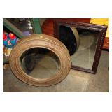 2 FRAMED MIRRORS