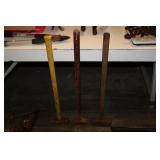 3 SLEDGE HAMMERS