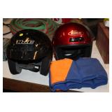 2 MOTORCYCLE HELMETS & CHILDS SWIMMEE