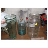 3 GLASS JARS