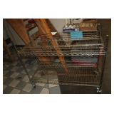 ROLLING METAL CART/SHELF