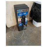 VINTAGE PAY PHONE WITH KEY