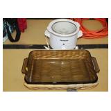 SMALL CHEFMATE CROCK POT & BAKING DISH