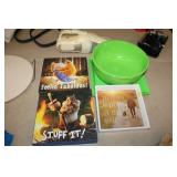 3 PIECES OF WALL DECOR & BOWLS & PLATTERS