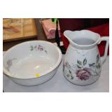 VINTAGE PITCHER & BOWL