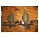 2 METAL WALL SCONCES