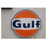 GULF METAL SIGN