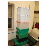 LOT OF 7 FLIP TOP TOTES