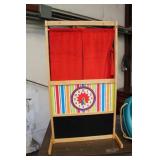 WOOD PUPPET STAGE, 25X13X44